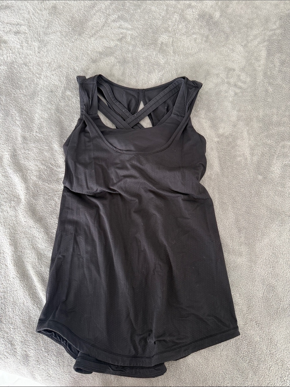 Lululemon Women’s Black Flowy Workout Tank Top